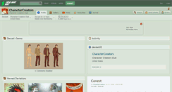 Desktop Screenshot of charactercreators.deviantart.com