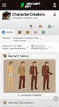 Mobile Screenshot of charactercreators.deviantart.com
