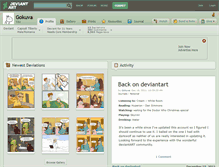 Tablet Screenshot of gokuva.deviantart.com