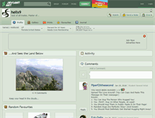 Tablet Screenshot of helix9.deviantart.com