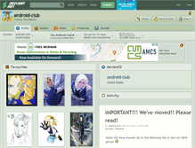 Tablet Screenshot of android-club.deviantart.com