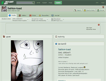 Tablet Screenshot of fashion-toast.deviantart.com