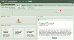 Desktop Screenshot of colisto-theforestelf.deviantart.com