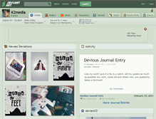 Tablet Screenshot of k2media.deviantart.com