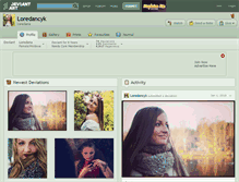 Tablet Screenshot of loredancyk.deviantart.com
