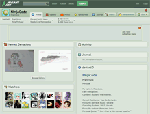 Tablet Screenshot of ninjacode.deviantart.com