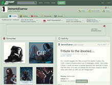 Tablet Screenshot of demonicessence.deviantart.com