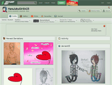 Tablet Screenshot of harajukugirl8425.deviantart.com