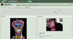 Desktop Screenshot of indigo-wolf.deviantart.com