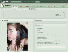 Tablet Screenshot of kylielou.deviantart.com