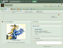 Tablet Screenshot of panzermann.deviantart.com