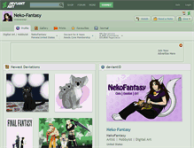 Tablet Screenshot of neko-fantasy.deviantart.com