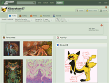 Tablet Screenshot of kibasrakuen57.deviantart.com