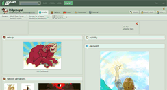 Desktop Screenshot of kidgeonpat.deviantart.com