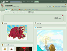 Tablet Screenshot of kidgeonpat.deviantart.com