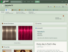Tablet Screenshot of hanneke73.deviantart.com