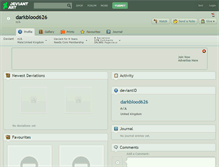 Tablet Screenshot of darkblood626.deviantart.com
