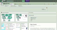 Desktop Screenshot of miguel-the-cat.deviantart.com