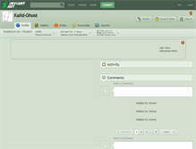 Tablet Screenshot of kalid-ghost.deviantart.com