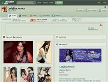 Tablet Screenshot of ladyblackmour.deviantart.com