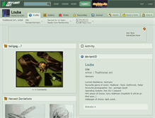 Tablet Screenshot of louba.deviantart.com