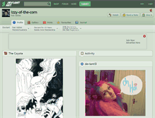 Tablet Screenshot of izzy-of-the-corn.deviantart.com