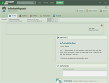 Tablet Screenshot of infinitewhiplash.deviantart.com