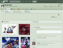 Tablet Screenshot of panda-god.deviantart.com