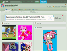 Tablet Screenshot of amyrosethehedgeh.deviantart.com