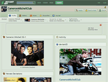 Tablet Screenshot of cameronmitchellclub.deviantart.com