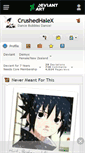 Mobile Screenshot of crushedhalex.deviantart.com