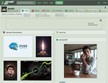 Tablet Screenshot of prasin.deviantart.com