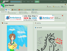 Tablet Screenshot of ame-warashi.deviantart.com