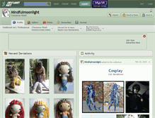 Tablet Screenshot of mindfulmoonlight.deviantart.com