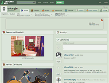 Tablet Screenshot of entangle.deviantart.com