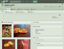 Tablet Screenshot of jakobie-coyote.deviantart.com