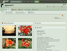 Tablet Screenshot of darksoul233.deviantart.com