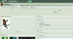 Desktop Screenshot of metalcube.deviantart.com