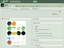 Tablet Screenshot of jmcn.deviantart.com
