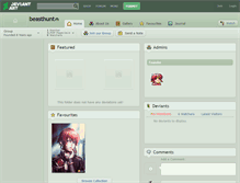 Tablet Screenshot of beasthunt.deviantart.com