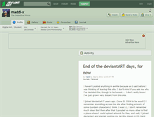 Tablet Screenshot of maddi-x.deviantart.com