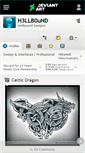 Mobile Screenshot of h3llb0und.deviantart.com