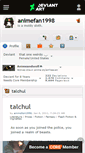 Mobile Screenshot of animefan1998.deviantart.com