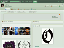 Tablet Screenshot of oshron.deviantart.com