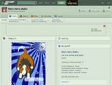 Tablet Screenshot of naru-naru-otaku.deviantart.com