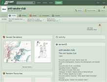 Tablet Screenshot of anti-sasuke-club.deviantart.com
