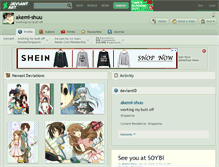 Tablet Screenshot of akemi-shuu.deviantart.com