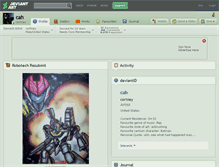 Tablet Screenshot of cah.deviantart.com