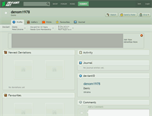 Tablet Screenshot of denom1978.deviantart.com
