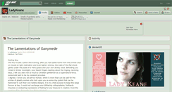 Desktop Screenshot of ladykeane.deviantart.com